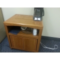 Maple 2 Door Storage Cabinet Printer Stand